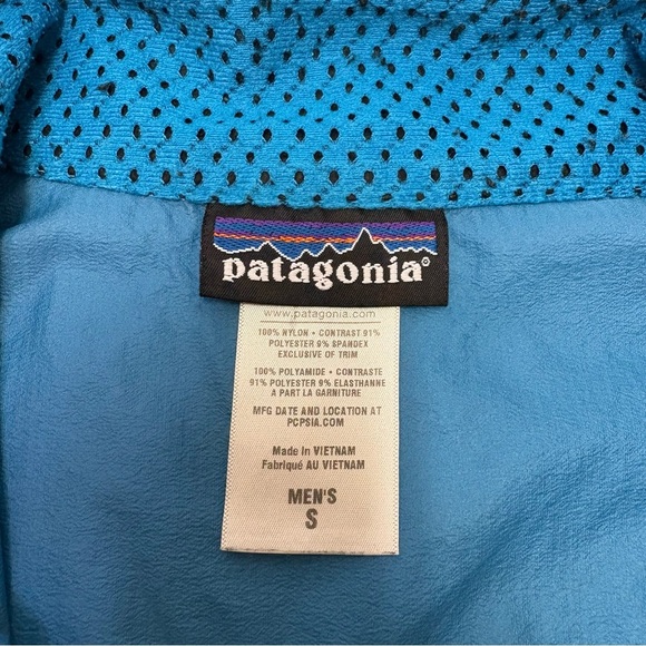 2/$20 Patagonia Nine Trails Vest Mens Small Lightweight Blue Reflective Run Gear - Picture 7 of 8
